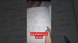 names of some dicarboxylic acids with nomenclature and common names  wajid ali kamboh [upl. by Nahshunn]