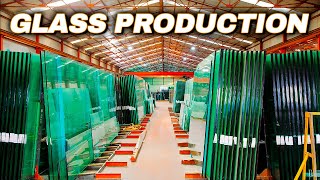 How Is Glass Processed  Tempered Glass Manufacturing  Glass Factory [upl. by Sand]