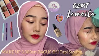 ONE BRAND MAKEUP TUTORIAL LAMEILA  makeup murah meriah semuka 60Ribuan [upl. by Norit]