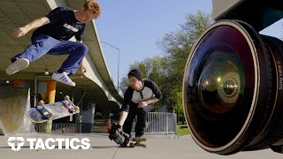 How to Film Skateboarding with a Fisheye Lens Part 2  Follow Filming  Tactics [upl. by Mya]