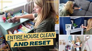 Entire House Clean and Reset  Cleaning Motivation  Get it all done  Claire Williams [upl. by Suirred]