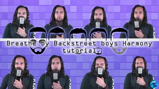 Breathe by Bakstreet boys Harmony tutorial [upl. by Pitzer]