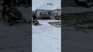 The drive cogs got demolished skidoo no snowshortvideo [upl. by Aikrehs]