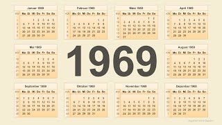 Kalender 1969 [upl. by Nottap]