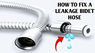 HOW TO REPAIR LEAKED BIDET HOSE PIPE [upl. by Tore]