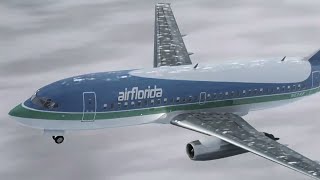 Air Florida Flight 90  Crash Animation [upl. by Ydissahc]