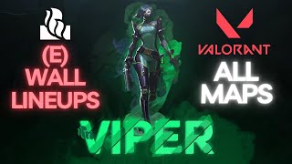 E Viper Wall Lineups 2024 for All Maps  Valorant [upl. by Blalock]