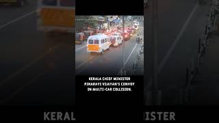 KERALA CM CAR COLLISION ON ROAD trending shorts kerala cm car collision road safety brake [upl. by Quirita]