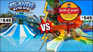 best water park in Delhi 2024  cheapest water park in delhi  wow vs atlantic  atlantic water park [upl. by Attaynik]