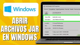 Cómo ABRIR Archivos jar En Windows  Ejecutar Un Archivo Java En Windows [upl. by Yzeerb521]