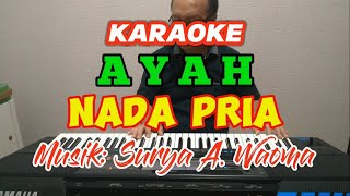 Karaoke Ayah  Nada Pria Original Key [upl. by Dranreb787]