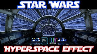 Photoshop Create the STAR WARS Hyperspace Effect [upl. by Enilasor589]