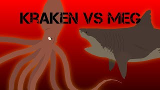 Kraken vs Megalodon Fight Stick Nodes Animation [upl. by Holli]