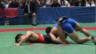 College Wrestling in Japan レスリング  Doshisha vs Chukyo Gakuin 125827 [upl. by Ellenehc]