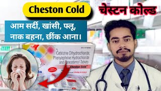 Cheston Cold Tablet  Cetrizine Paracetamol  Phenylephrine  Medicine for Comman Cold and Fever [upl. by Frodeen793]