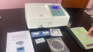 how to use Digital single beam spectrophotometer uvvisible 1901050nm  biotechnology [upl. by Gherlein]