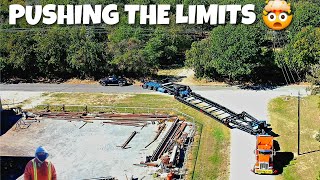 HEAVY HAUL76 PUSHING THE LIMITS LOADING 145000LBS ON NEW TRAILER🤯 [upl. by Mikeb]