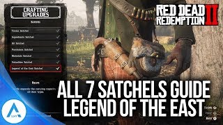 Red Dead Redemption 2 All 7 Satchel Upgrades  Legend of the East Satchel Guide [upl. by Ginzburg]