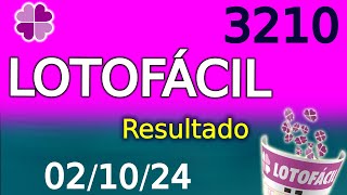 Resultado da LOTOFÁCIL 3210 [upl. by Ikkela]