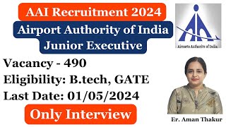 AAI Recruitment through [upl. by Jestude]