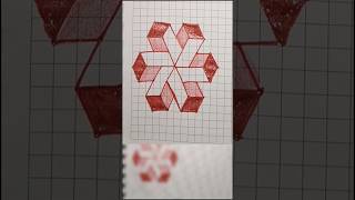 3d Geometric Drawing art shorts youtubeshorts drawing ytshorts [upl. by Ballinger566]