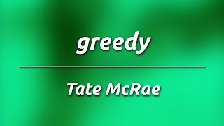 Tate McRae  greedy KaraokeInstrumental [upl. by Isidore]