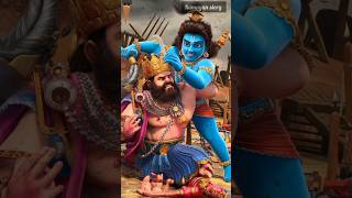 Jarasandh ka vadh 😱😱krishna hanumanji short shorts shortvideo viralvideo [upl. by Ecinad]