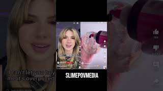 Pt2 credits baileyspinn BlushingBB satisfying tiktok asmr tiktok slime slimestorytime [upl. by Yedoc]