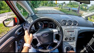 2008 Ford SMax 20 TDCI 140HP 0100 POV Test Drive 1233 Joe Black [upl. by Llerdnad]