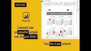 Nouveauté  Comment créer un calendrier complet avec des jours fériés dans Power BI [upl. by Atirabrab]