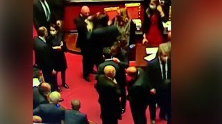 Senato Casellati chiede di vedere il video sul voto di Ciampolillo e Galliani fa il gesto del [upl. by Nnayd551]