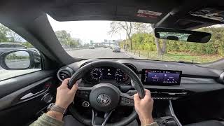 2023 Alfa Romeo Tonale Veloce 15 VGT 160hp Hybrid TCT POV Test Drive [upl. by Teerprug]