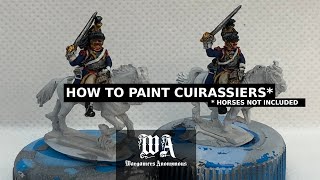 How to paint Cuirassiers 18mm AB Napoleonics [upl. by Nodyarg]