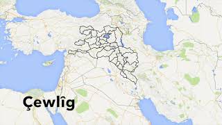 Kurdistan Map [upl. by Ddart]