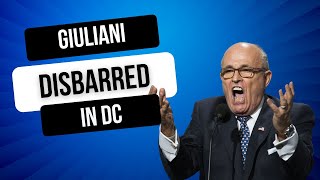 Giuliani Disbarred In DC [upl. by Laforge]