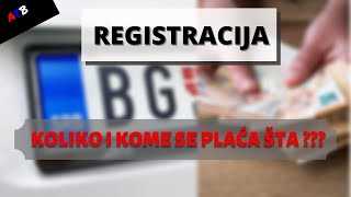 REGISTRACIJA AUTOMOBILA  ŠTA SVE PLAĆAMO    Detaljno o registraciji [upl. by Olumor]