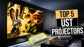 Top 5 BEST Ultra Short Throw Projectors YOU Can Buy [upl. by Chara]