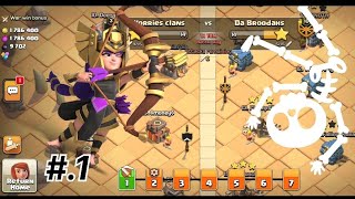 clan war legendary warriors clan vs DaBroodahs Frist day in warclash of clans [upl. by Coletta]