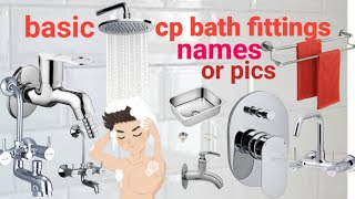 basic cp bath fittingsand names or picscp fitings 2024 [upl. by Nitnert]