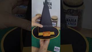 CAJA sombrero de bruja para halloween 🎃 manualidades sombrero hallowen halloweenideas [upl. by Llerahs]