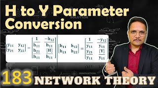 H Parameters to Y Parameters Conversion amp Y Parameters to H Parameters Conversion [upl. by Shepard984]