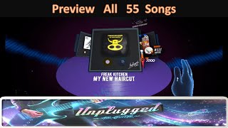 Unplugged Air Guitar VR Completed Song List 55 Songs [upl. by Ennaisoj]