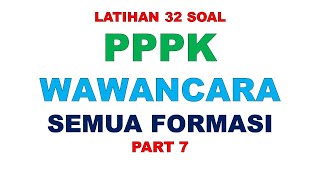 LATIHAN SOAL PPPK WAWANCARA PART 7 [upl. by Lieno]