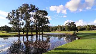 Signature Holes 16th at Windaroo Lakes Golf Club QLD [upl. by Lantha]