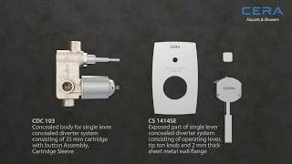 Installation  Single Lever Concealed Diverter [upl. by Hintze302]