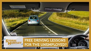 Free driving lessons for the unemployed Feat Geoff Norcott amp Michael Walker  Storm Huntley [upl. by Refinaj219]