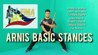 Arnis Basic Stances [upl. by Neall]