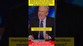 JON STEWART EJEK ANCAMAN KOCAK JOE BIDEN PADA ISRAEL israel palestine news rafah gaza islam [upl. by Valleau284]