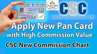 Pan Card Service New Increased Commission Chart for CSC [upl. by Juliane]