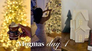 Vlogmas Day 1 Glow Up Week 14 Decorating for Christmas Weight Loss Update [upl. by Einitsed547]